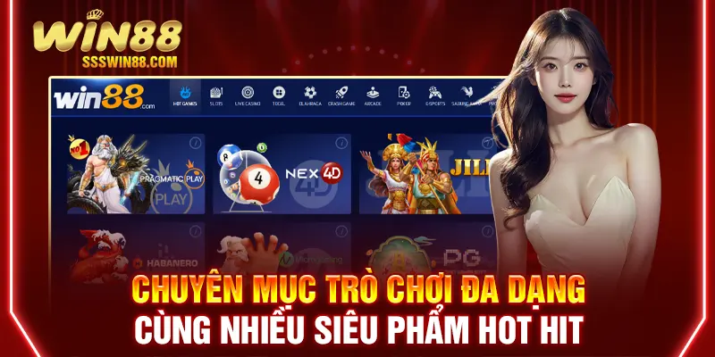 Chuyên mục trò chơi đa dạng cùng nhiều siêu phẩm hot hit