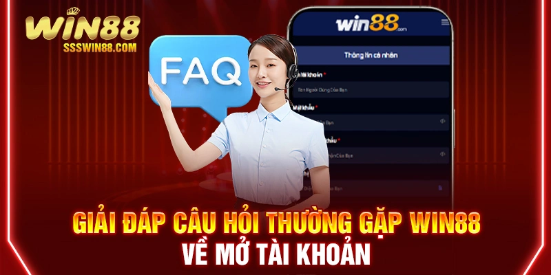 Giải đáp câu hỏi thường gặp Win88 về mở tài khoản